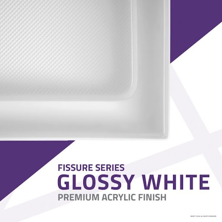 Anzzi Fissure 36" x 48" Single Threshold Shower Base in White SB-AZ011WO